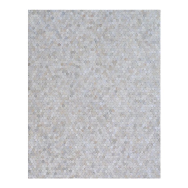 Exquisite Rugs Willoughby Patchwork Leather Ivory - 8'x11' For Sale