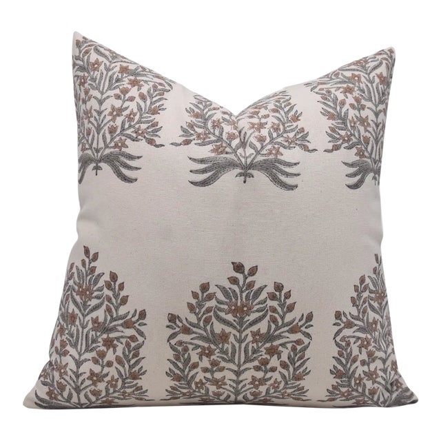 Fabdivine Block Print Cushion Cover 26x26 Inch Duck Canvas- Vrindavan For Sale