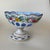Vintage Moser Glass Oval Bowl: Cut-to-Clear, White With Blue Overlay, Hand Painted Florals For Sale - Image 10 of 16