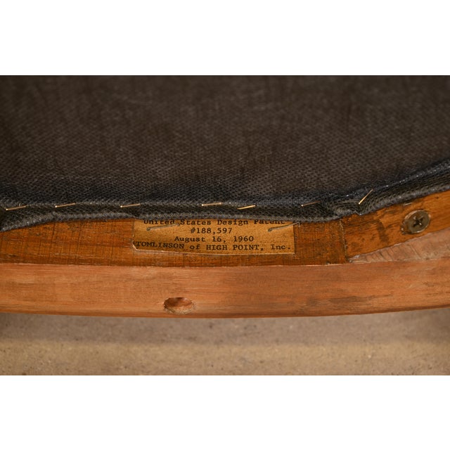 Tomlinson Mid-Century Modern Sculpted Walnut Club Chair or Lounge Chair, 1960s For Sale - Image 10 of 12