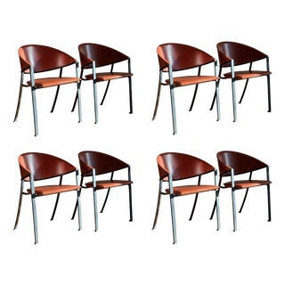 Blenda Chairs by Roberto Patio for Matteo Grassi, Set of 8 For Sale