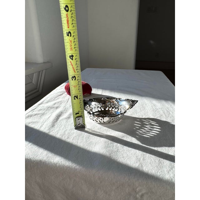 Textile 1900s Gorham Sterling Silver Victorian Pin Cushion With Rich Red Velvet For Sale - Image 7 of 9