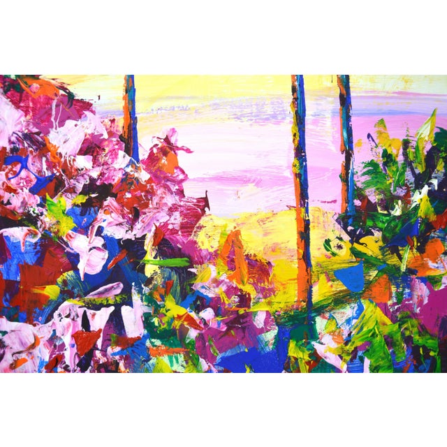 Early 21st Century Palm Trees 9 Original Contemporary Painting For Sale - Image 5 of 8