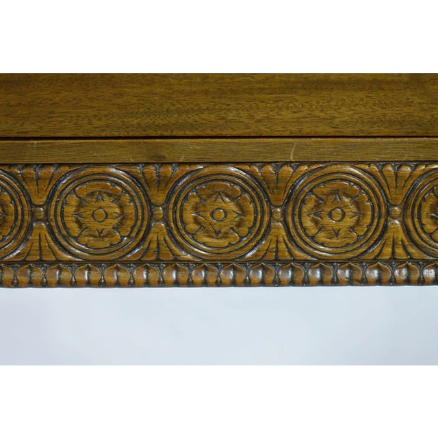 Early 20th Century Interesting Solid Mahogany Colonial Desk For Sale - Image 6 of 13