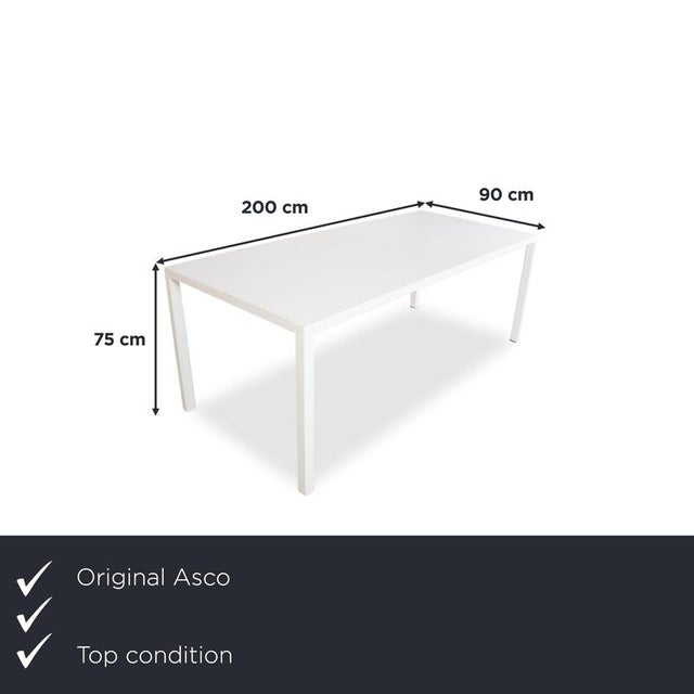 Here you can get a dining table from the Ferro Line series by ASCO, which, with its white tabletop and clean, minimalist...