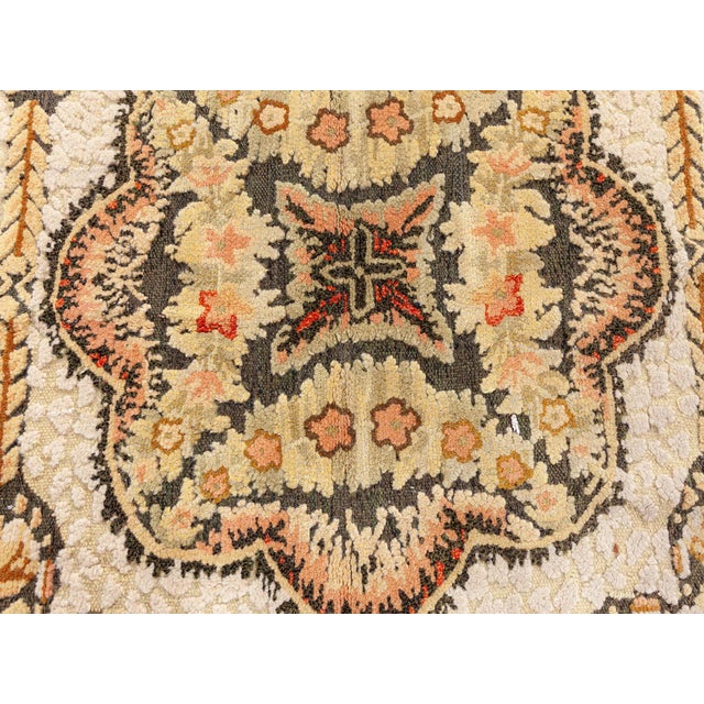 Textile Bessarabian Modern Octagonal Medallion Flatweave Rug "Helios" For Sale - Image 7 of 9