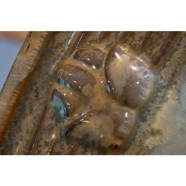 21" Global Views Crystalline Charger – Olive Glaze – Oversized "Hero" Piece For Sale - Image 9 of 12