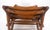 Wood Hunting Chair in Teak Thick Leather Upholstery Lounge Chair MINT For Sale - Image 7 of 18