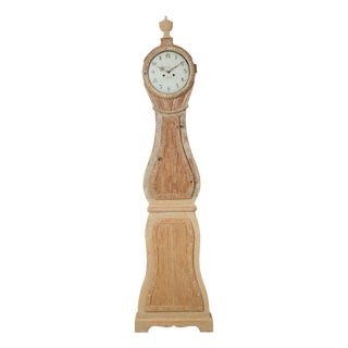 Antique Swedish Long Case Clock, Rococo and Neoclassical Period For Sale