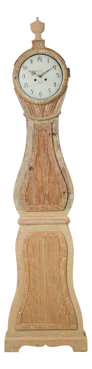 Antique Swedish Long Case Clock, Rococo and Neoclassical Period