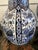 Vintage Large Delft Trumpet Vase Blue and White Floral Boch Royal Sphinx Urn For Sale - Image 11 of 18