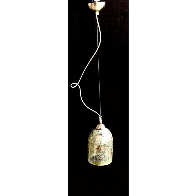 1980s Vintage Murano Glass Ceiling Lamps from Venini, Set of 2 For Sale - Image 5 of 7