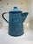 1940 Enamelware Blue Speckle Coffee Pot For Sale - Image 4 of 5