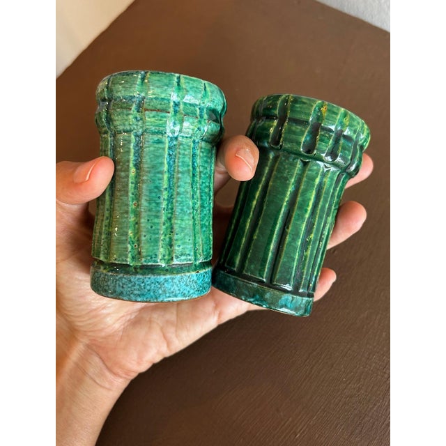 1960s Pair of Vintage Bitossi Ceramic Salt & Pepper Shakers For Sale - Image 5 of 6