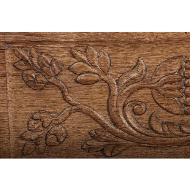 Late 18th Century Antique Baroque Chest in Oak, 1784 For Sale - Image 5 of 18