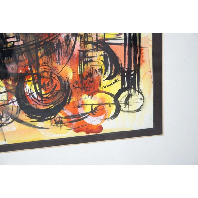 Textile Manette Van Hamel Signed Abstract Expressionist Oil Painting on Canvas 1970s For Sale - Image 7 of 8