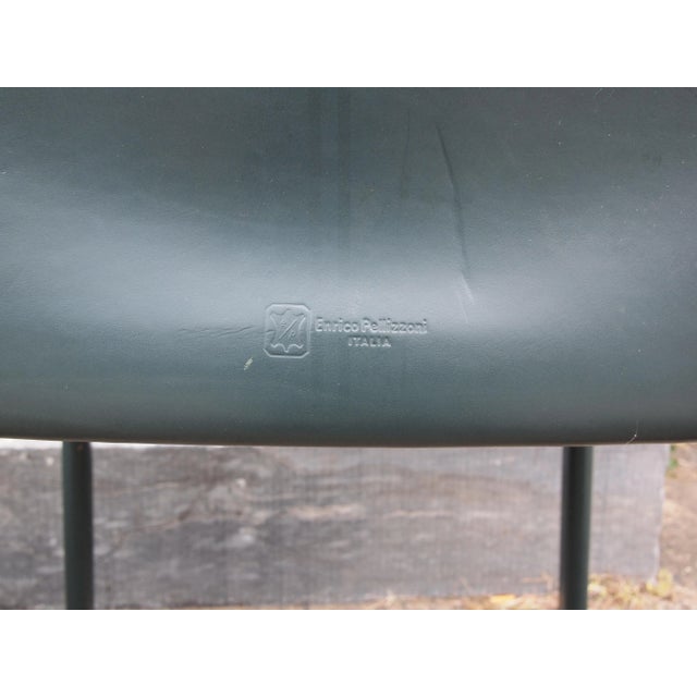 Late 20th Century Set of 4 Enrico Pellizzoni Pasqualina Leather-Wrapped Dining Side Chairs For Sale - Image 12 of 12