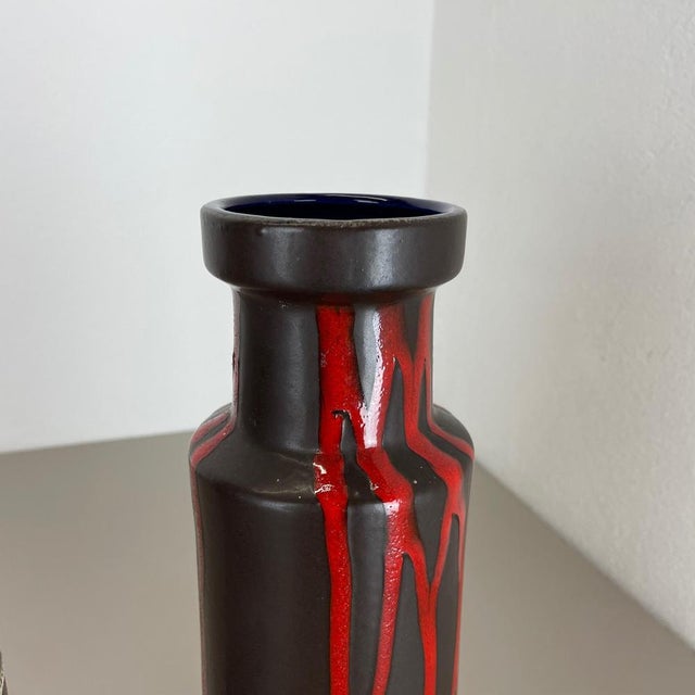 Fat Lava Pottery Vases from Scheurich, Germany, 1970s, Set of 2 For Sale - Image 15 of 18