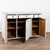 19th century Swedish sideboard, crafted in pine. The cabinet has a traditional three drawer over three door configuration,...