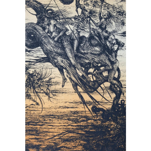 Jacques Deffontaine, Apocalypse, Lithograph For Sale - Image 5 of 8