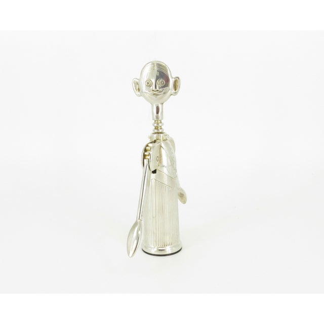 Art Deco Pierre Sommelier Silverplated Corkscrew For Sale - Image 3 of 8