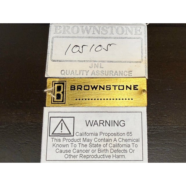 Brownstone Furniture Dark Finish Wall Mirror For Sale - Image 11 of 12