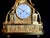 1800 French Artisan Empire Gold Bronze Mantel Clock For Sale - Image 6 of 18