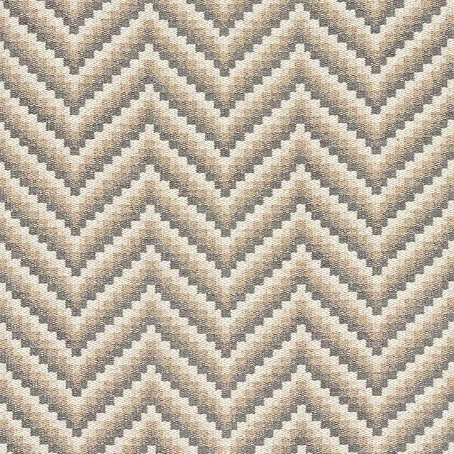 A hardwearing yet stylish fabric with an ombre chevron pattern that has the panache of an antique textile. Minimum order...