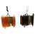 A striking pair of Danish pendant lamps from the 1960s, designed by renowned lighting designer Claus Bolby. Known for his...