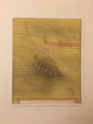1979 "February" Modern Abstract Signed and Numbered Screenprint by Karl Fred Dahmen