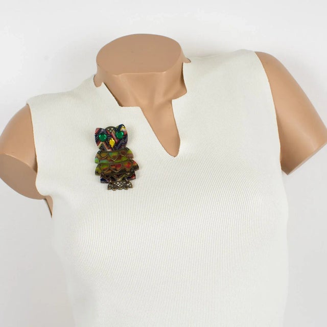 This is part of Chairish’s Costume Jewelry assortment. An iconic Missoni Italy pin brooch designed in the early 2000s...