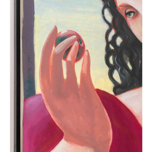 David Bowes Untitled (Eve) Gouache, 1983 For Sale In New York - Image 6 of 9