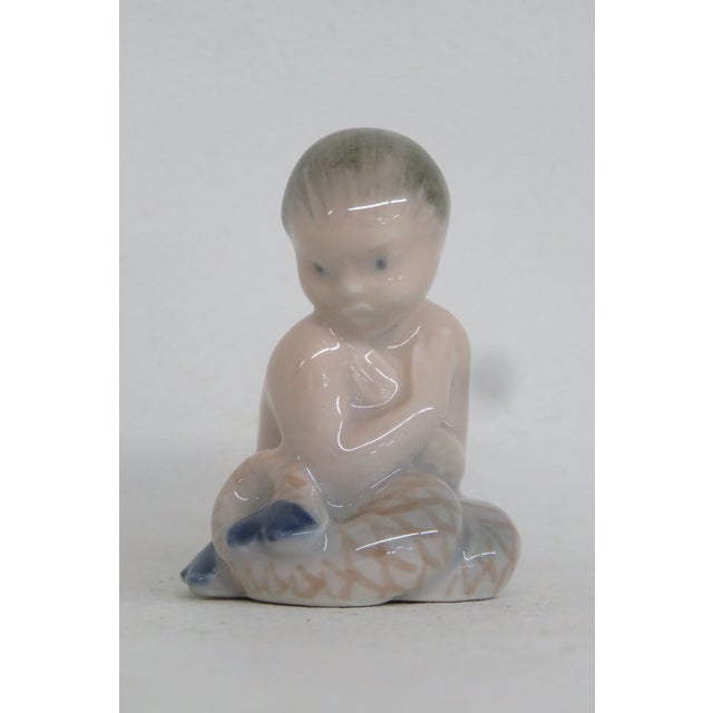 Royal Copenhagen Little Mermaid Model No 2313 Porcelain Miniature Figurine 4488b For Sale - Image 10 of 12