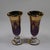 1960s Vintage Amethyst Arte Italica Gold Etched Rim Iced Tea Glasses - Set of 2 For Sale - Image 5 of 11