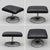 Set of Leather Swivel Armchair and Ottoman from Ikea, 2010s, in Good conditions. Designed from 2000