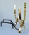 C.1950's-60's Mid-Century Original Donald Deskey Polished Brass & Iron Andirons -A Pair For Sale - Image 15 of 18