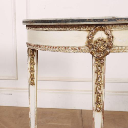 French Painted Console Table, 1890s For Sale - Image 3 of 10