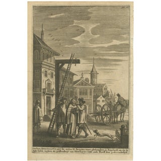 The Execution of Doctor Reginaldus, 1680, Paper For Sale