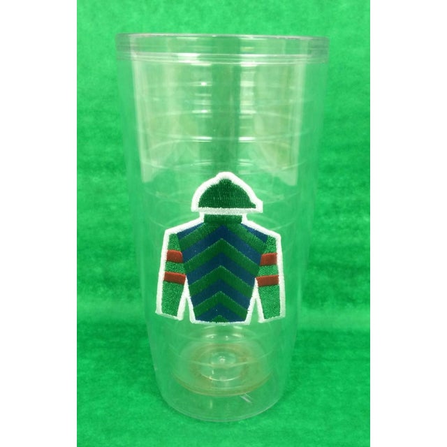 Traditional Mid 20th Century Set X 4 Jockey Silks Tervis Tumbler 16oz Highball Glasses" (New) For Sale - Image 3 of 5