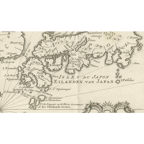 Antique Map of Japan and Korea and the Chinese Coast by Bellin, 1755 For Sale - Image 6 of 12