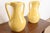 Roseville Pottery Roseville Pottery Arts & Crafts Large Yellow Glazed Handled Art Pottery Jugs or Vases, Pair For Sale - Image 4 of 12