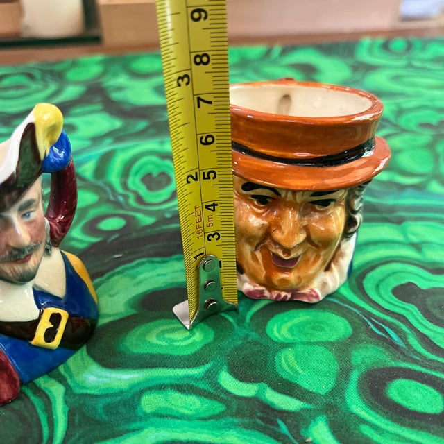 1970s Miniature Colonial Figurative Cups - a Pair For Sale - Image 4 of 7