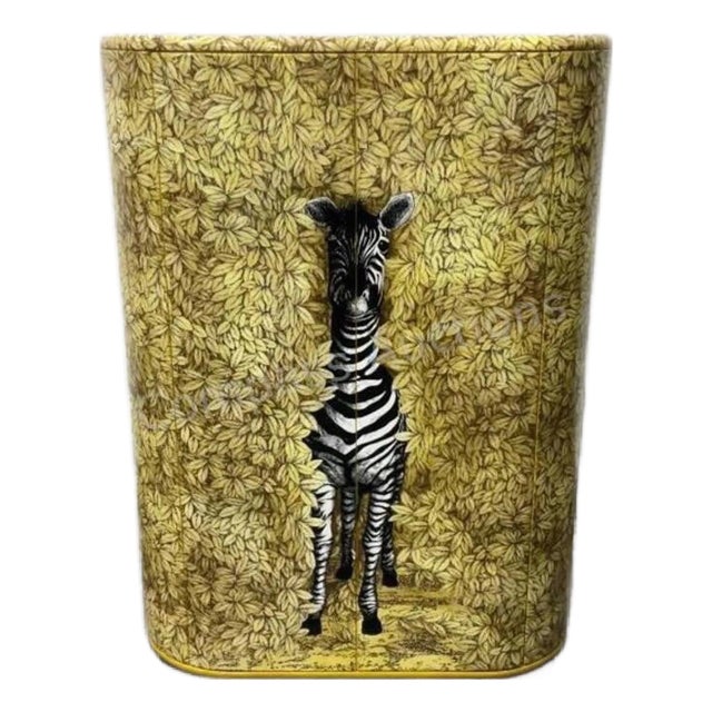 Barnaba Fornasetti | Curved 'Zebra' Cabinet One of Fifteen, Date: 2003 For Sale