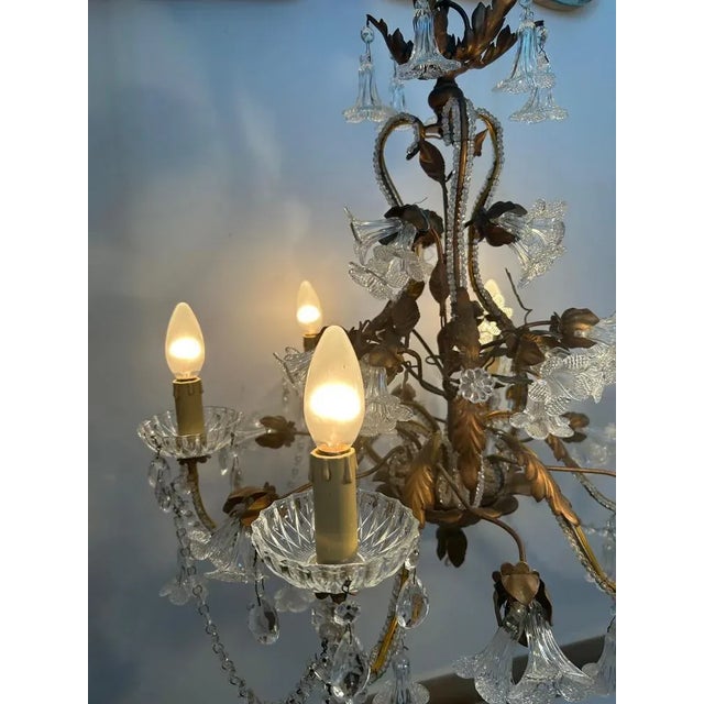 1950s Murano Glass Chandelier, 1950s For Sale - Image 5 of 18