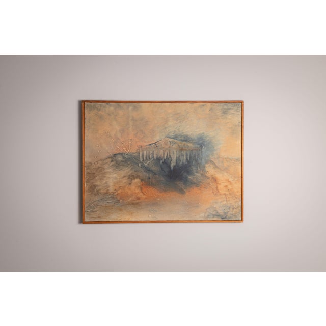 S. Martiny, Abstract Landscape, 1987, Watercolor For Sale - Image 10 of 10