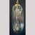 Art Deco Large 1990s New Old Stock Fluted Glass Art Deco Revival Chandelier With 9 Lights For Sale - Image 3 of 12