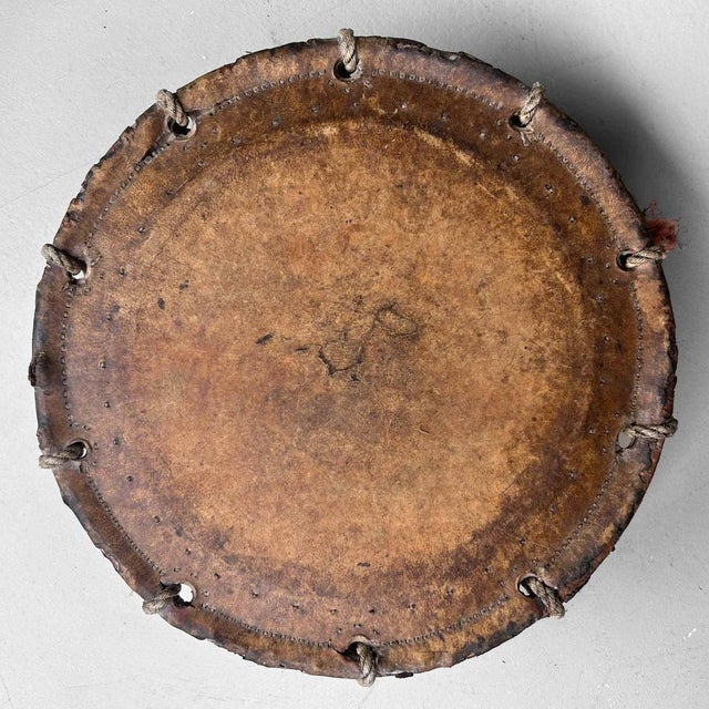Late Edo Period Shimedaiko Japanese Barrel Drum For Sale - Image 6 of 14