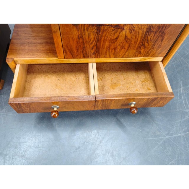 Mid-Century Italian Walnut Nightstands, 1950s, Set of 2 For Sale - Image 11 of 18