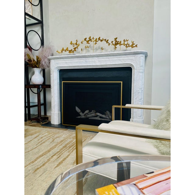 Gold Butterflies on Acrylic Tabletop Centerpiece Acrylic For Sale - Image 8 of 12