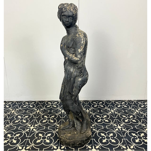 19th Century Venus Italica Ebonised Garden Statue For Sale - Image 10 of 15